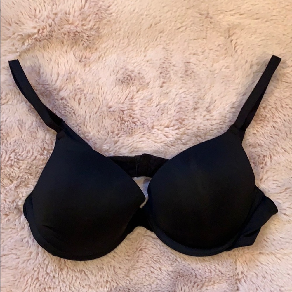NWOT Victoria’s Secret PINK Black Push-Up Bra 36B